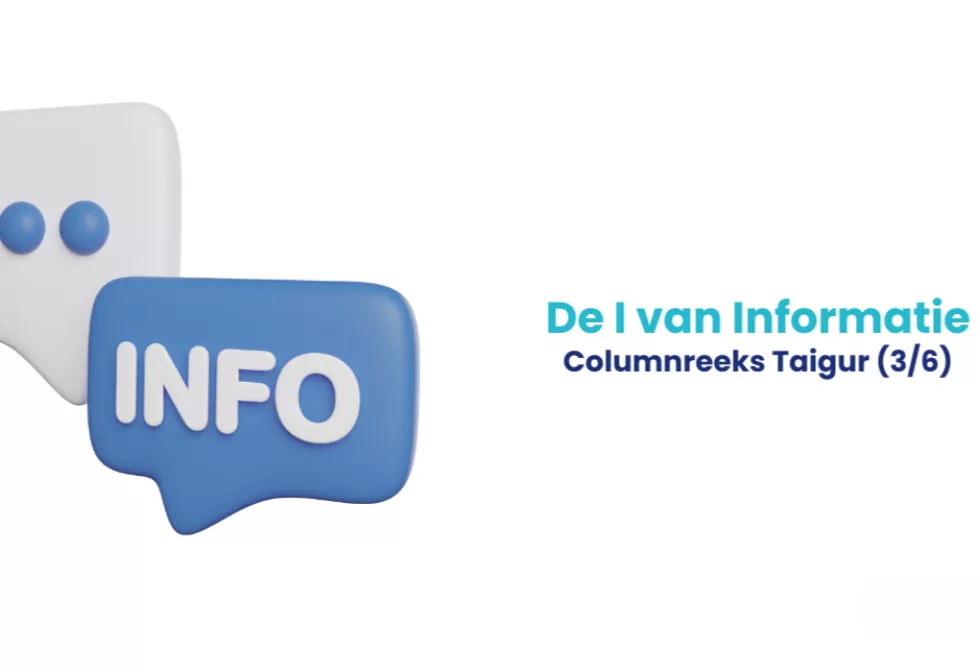 Columnreeks TAIGUR: de I van Informatie (deel 3 van 6)