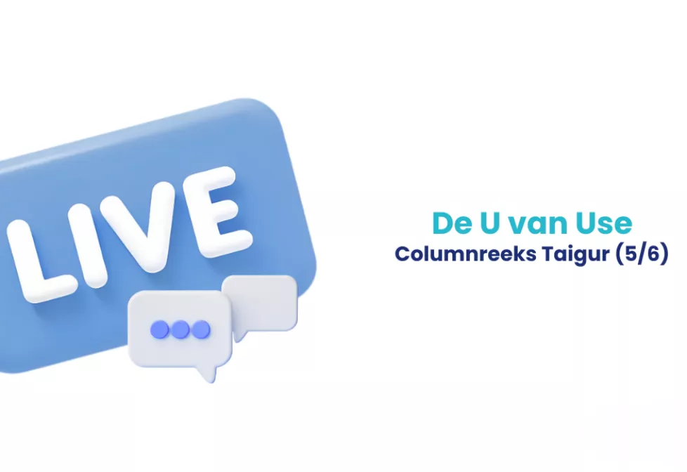 Columnreeks TAIGUR: de U van Use (deel 5 van 6)